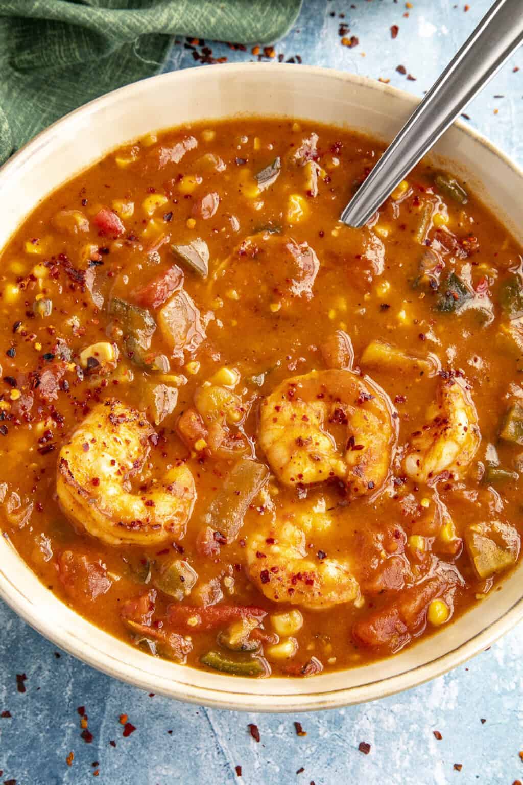 Creole Tomato and Shrimp Stew - Chili Pepper Madness