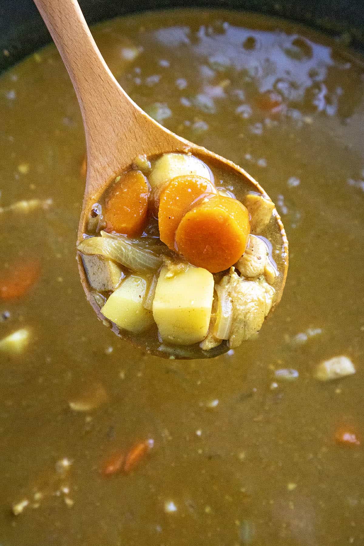 Serving Japanese Curry from the pot