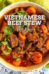 Bo Kho Recipe - Spicy Vietnamese Beef Stew