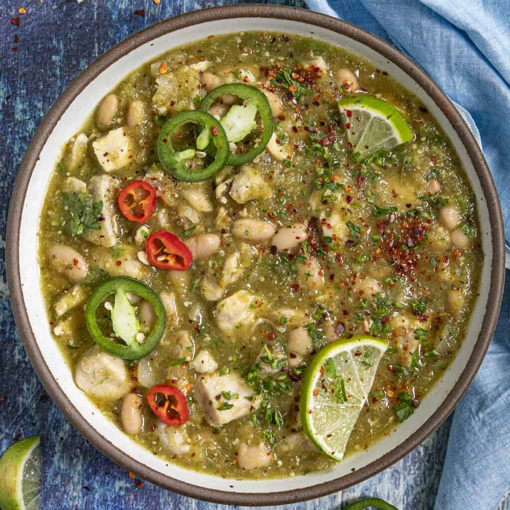 Green Chicken Chili Recipe Chili Pepper Madness