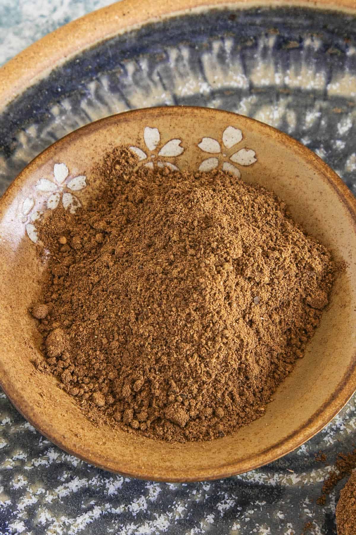 Baharat Spice Blend in a bowl