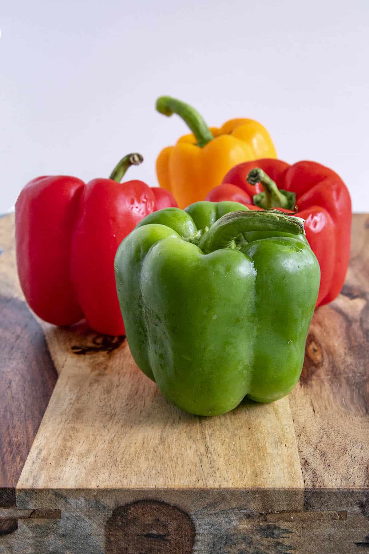 Bell Peppers on a platter