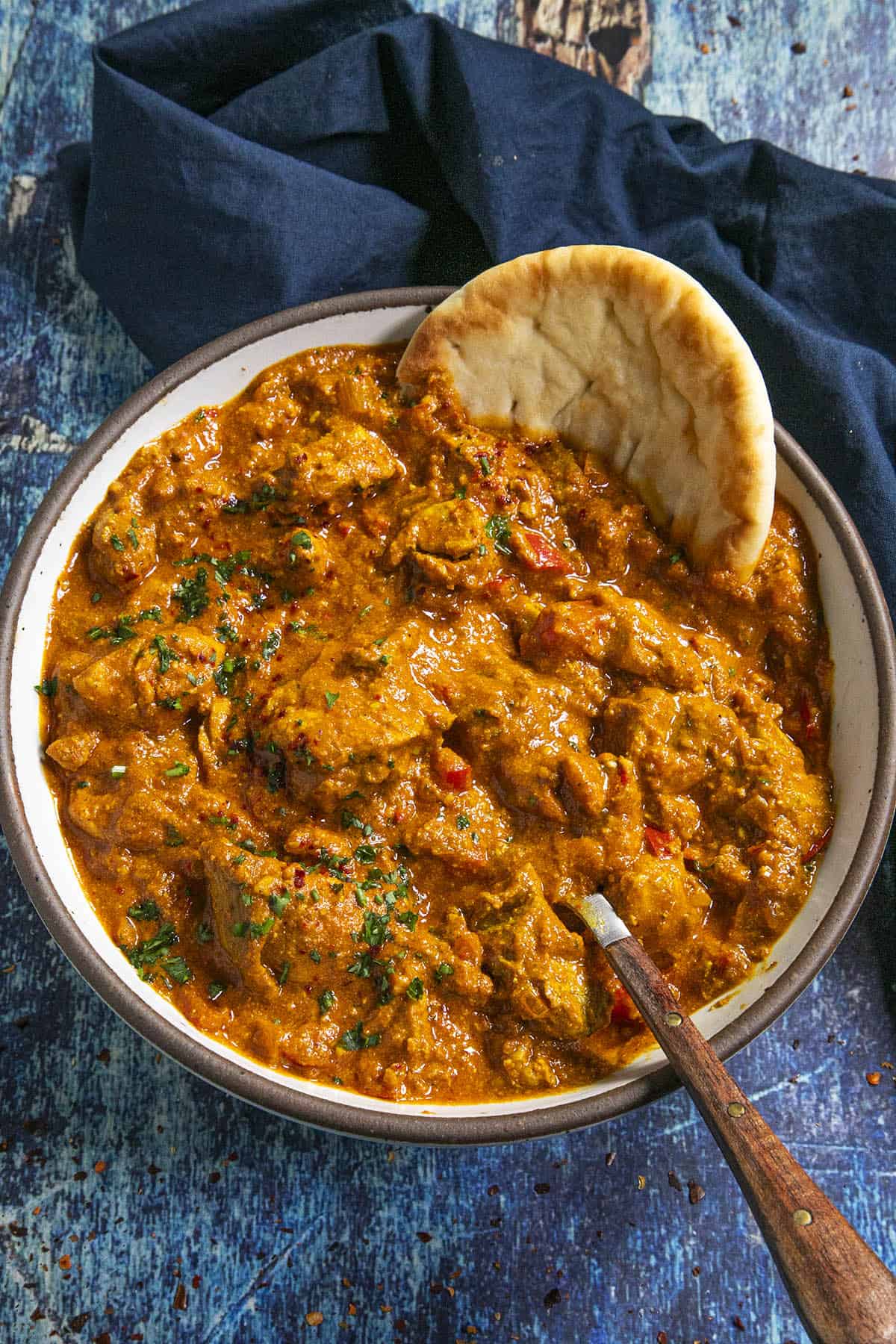 Chicken Tikka Masala in a bowl, ready to serve