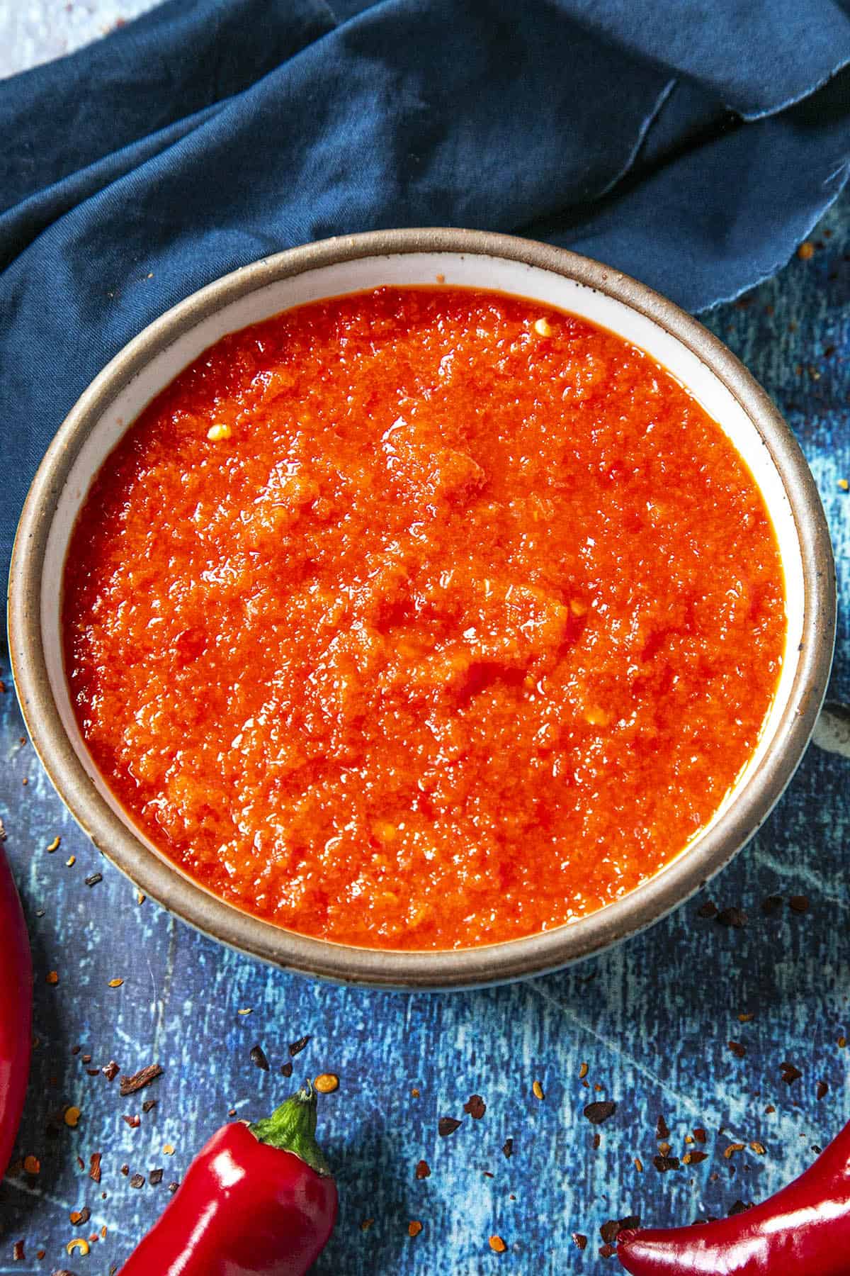 Fresh Chili Paste in a bowl, ready to use