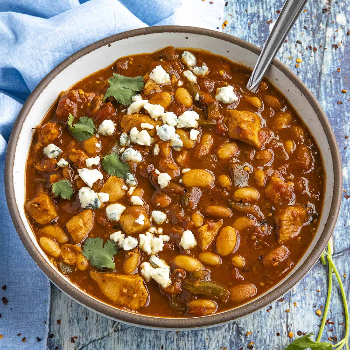 Buffalo Chicken Chili Recipe - Chili Pepper Madness