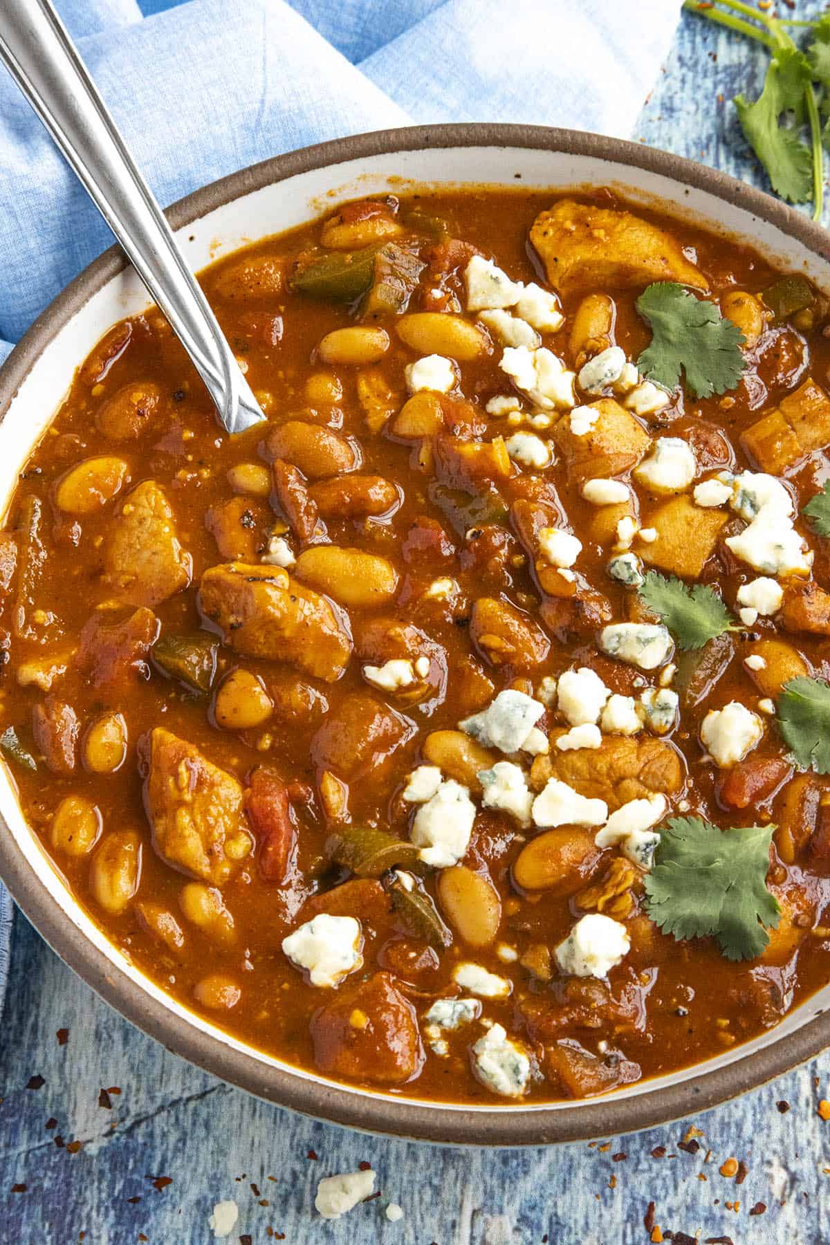 Buffalo Chicken Chili Recipe - Chili Pepper Madness