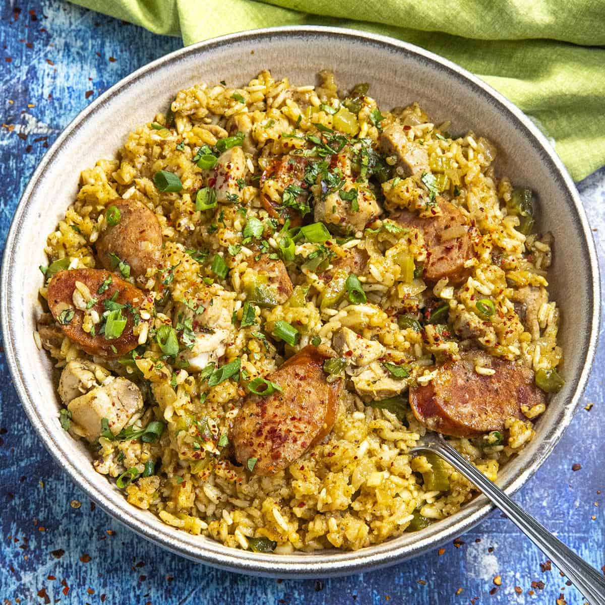 Cajun Jambalaya with Chicken and Sausage