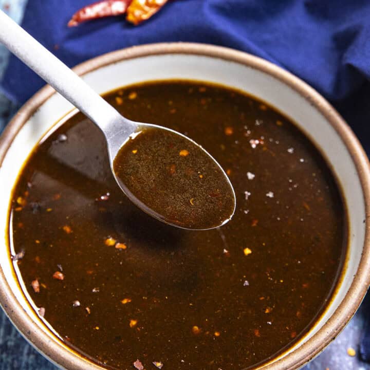 Szechuan Sauce on a spoon