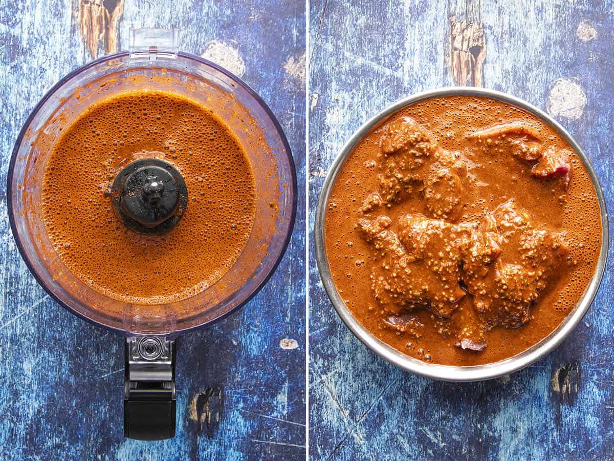 Achiote marinade to make Mexican Cochinita Pibil