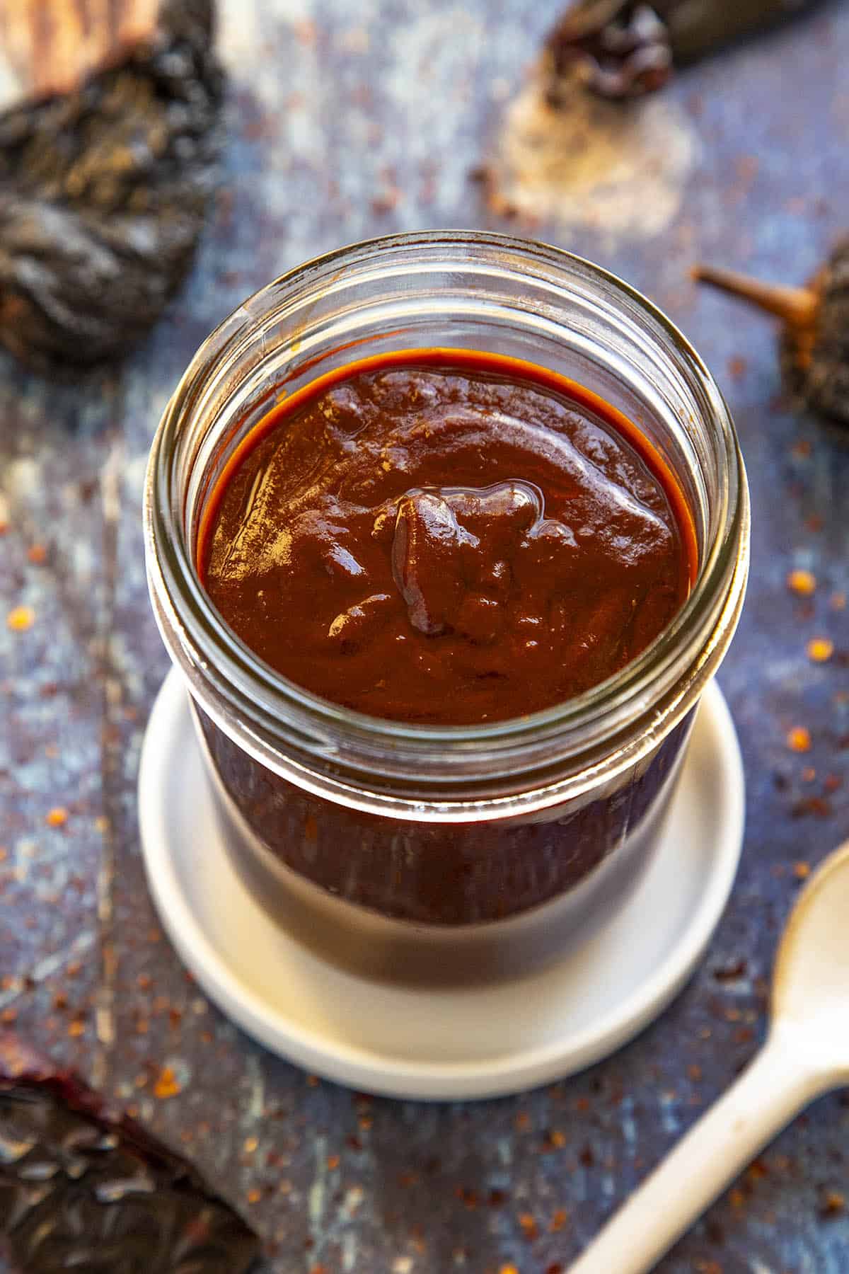 Homemade Enchilada Sauce in a jar
