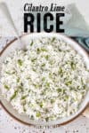 Cilantro Lime Rice Recipe