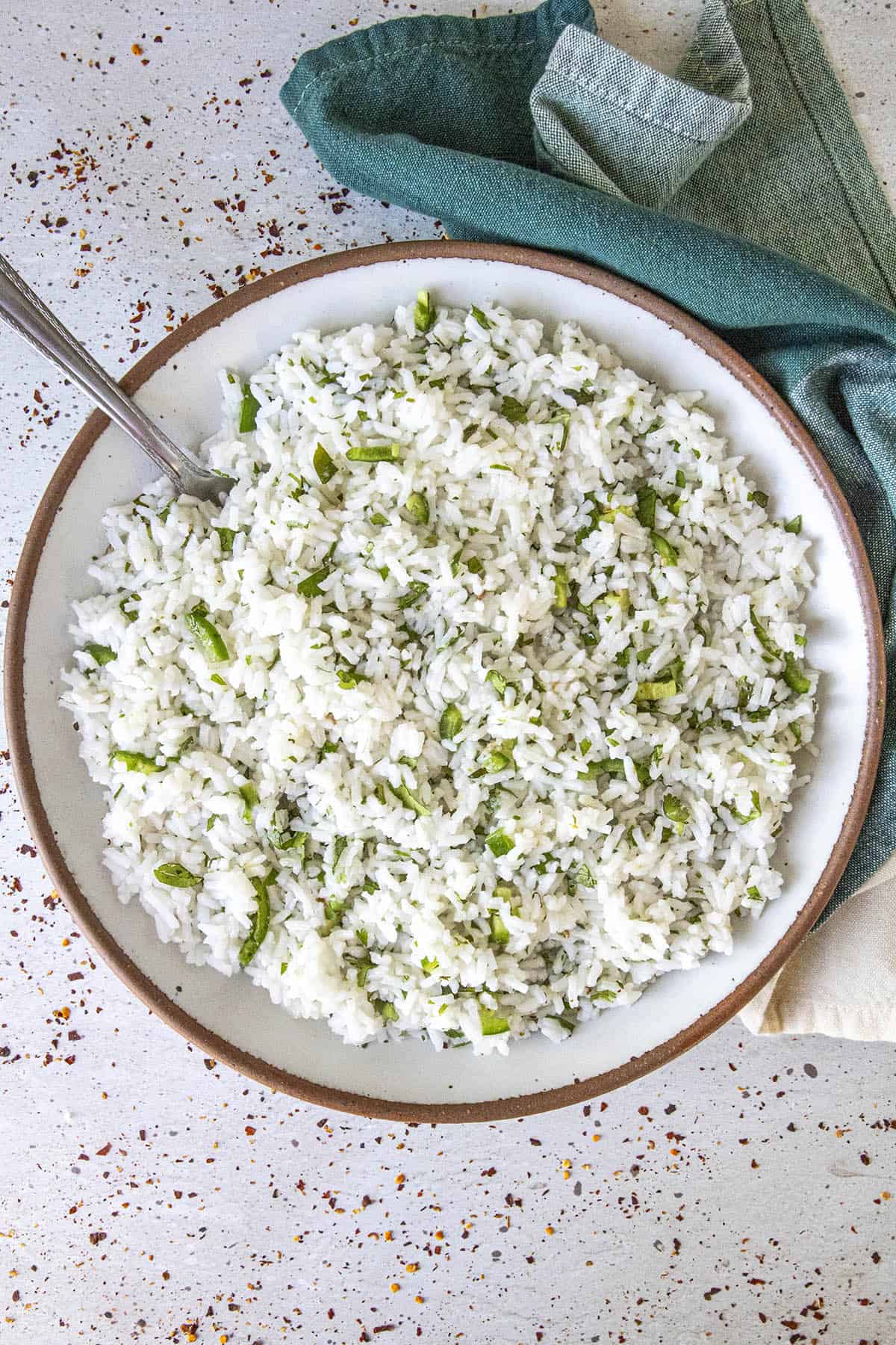 Cilantro Lime Rice in a bowl