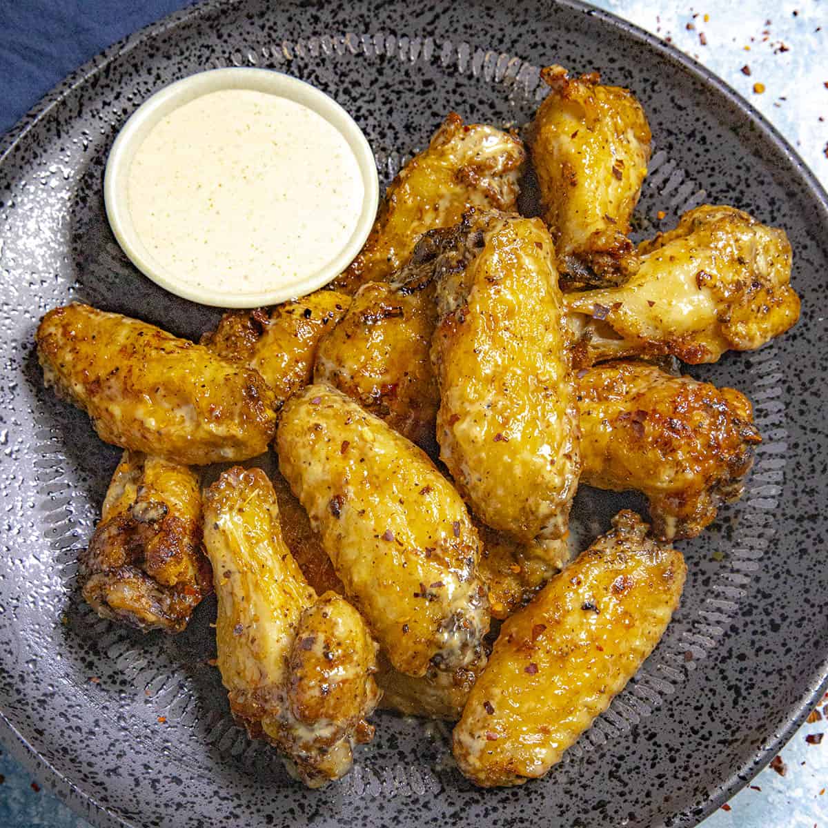 Grilled Chicken Wings with Alabama White Sauce - Chili Pepper Madness
