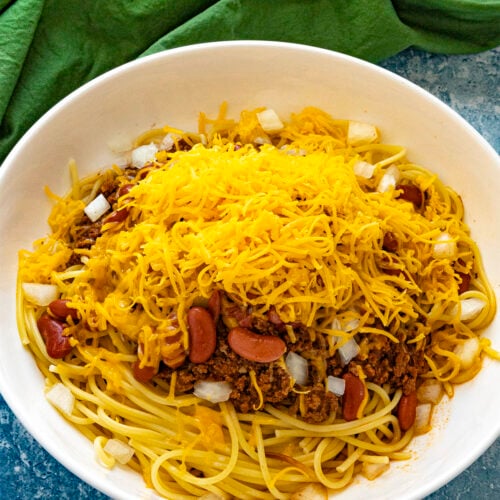 5-Way Cincinnati Chili in a bowl