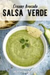 Creamy Avocado Salsa Verde Recipe with Tomatillo