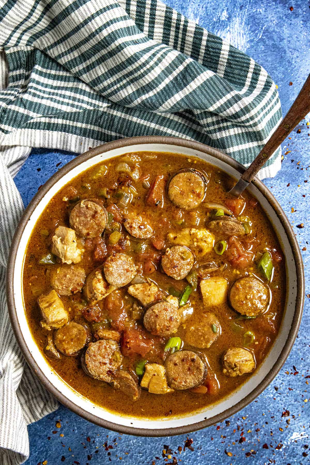 How to Make Gumbo - a Guide with Recipes Creole Chicken and Sausage Gumbo in a bowl