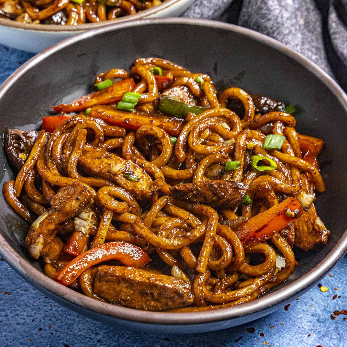 Yaki Udon (Stir Fried Udon Noodles) - Chili Pepper Madness