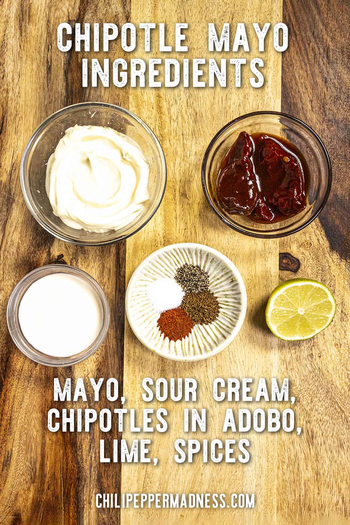 Chipotle Mayo Ingredients listed