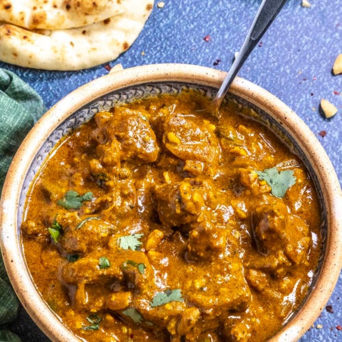 Delicious Lamb Korma in a serving bowl