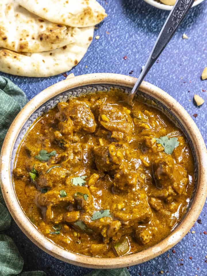 Delicious Lamb Korma in a serving bowl