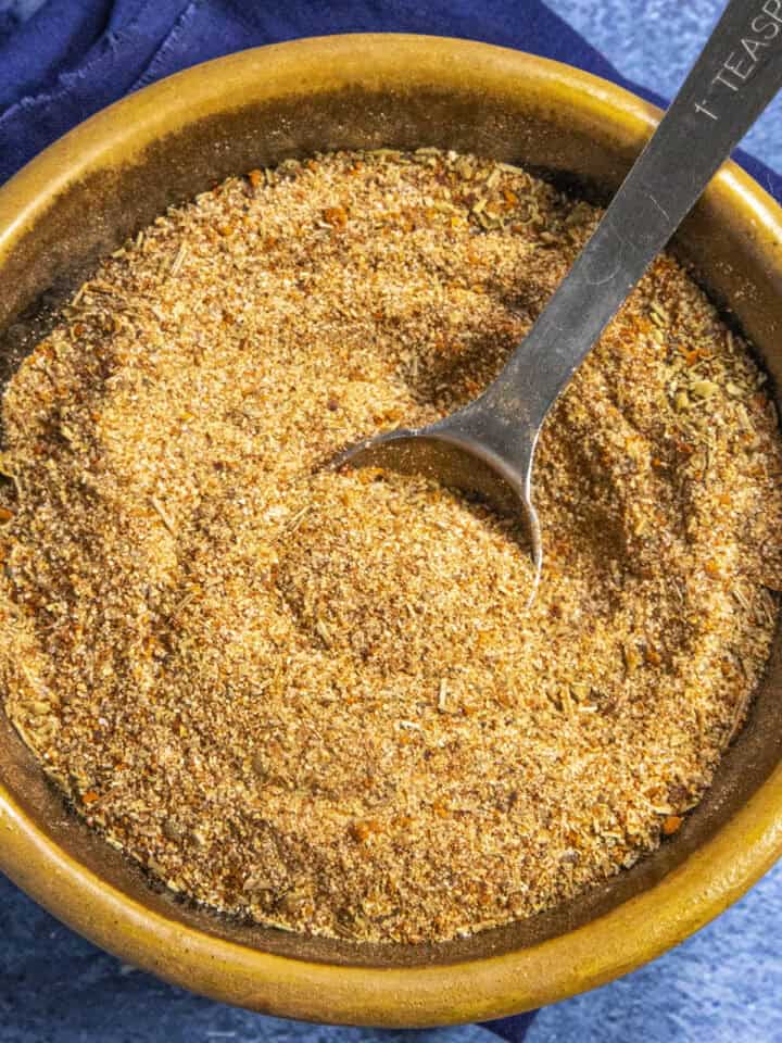 Beef Stew Seasoning in a bowl with a measuring spoon