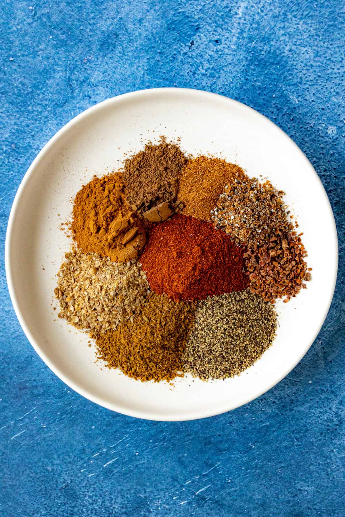 Baharat Spice Blend ingredients on a platter
