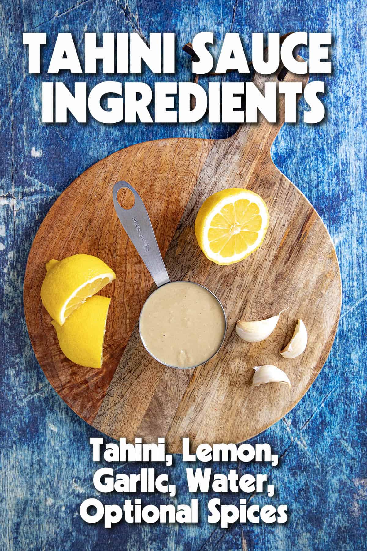 Tahini Sauce Ingredients listed