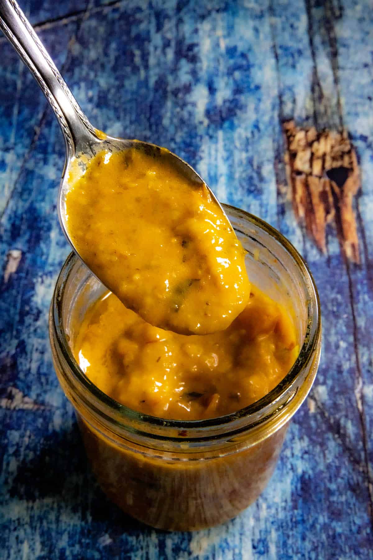 A spoonful of smooth Tuscan-style cherry tomato sauce
