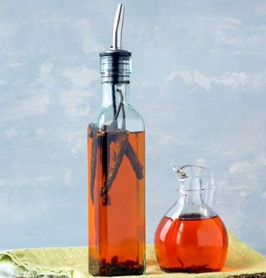 Chili oil made thanks to a dehydrator