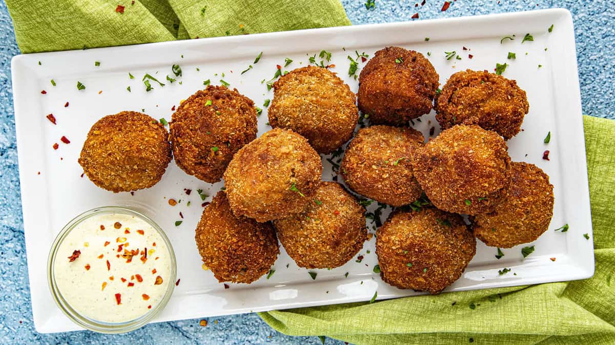 Boudin Balls (Crispy Cajun Appetizer Recipe) - Chili Pepper Madness