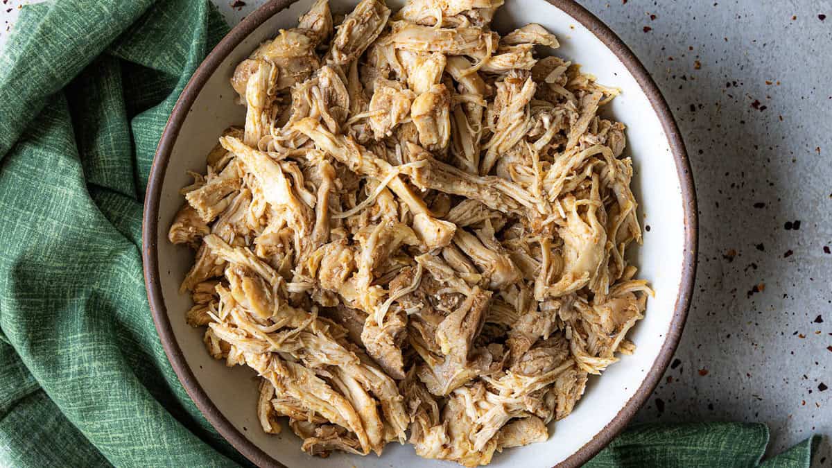 Easy Shredded Chicken Recipe (Stovetop or Slow Cooker)