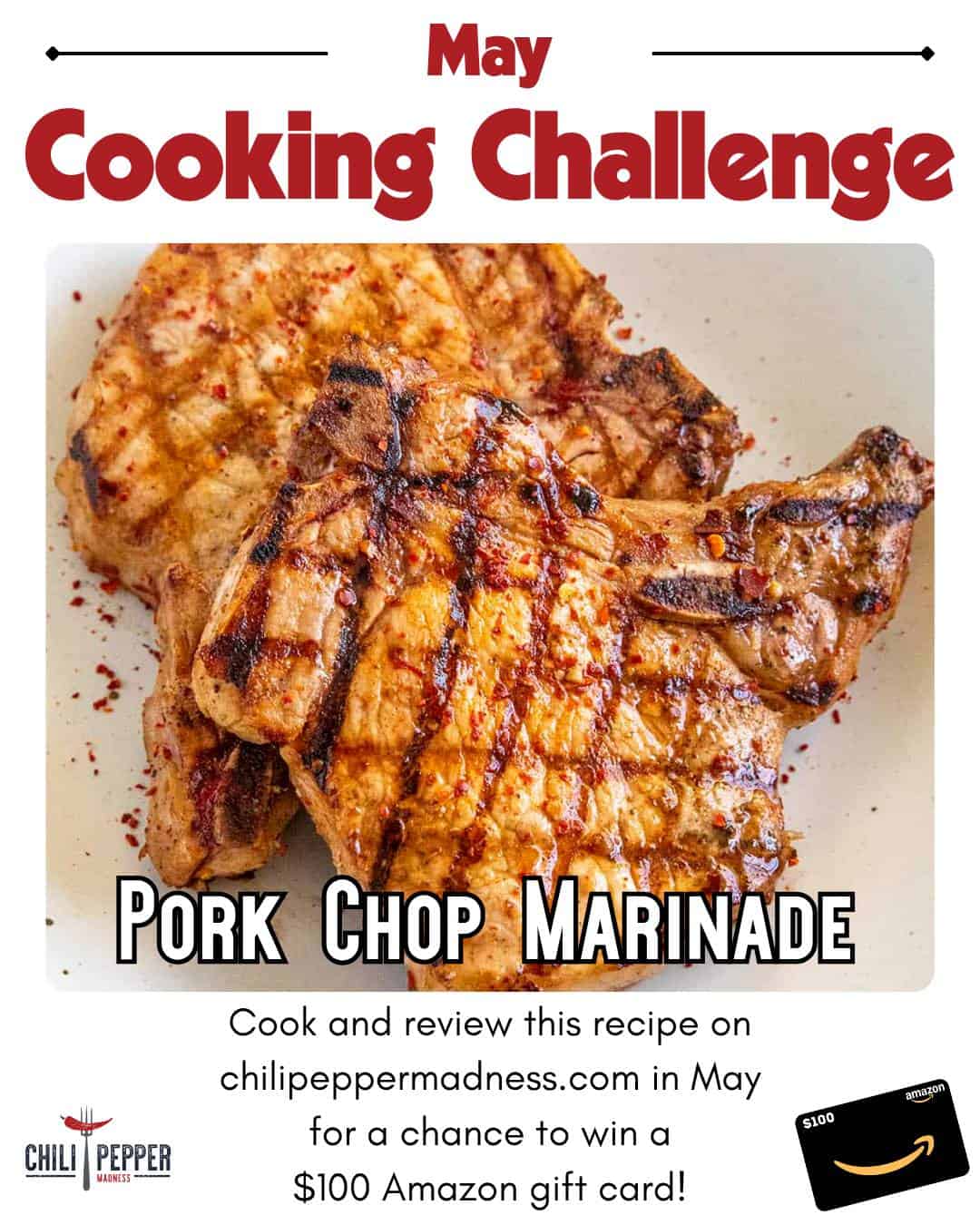 Chili Pepper Madness May 2026 Cooking Challenge - Pork Chop Marinade