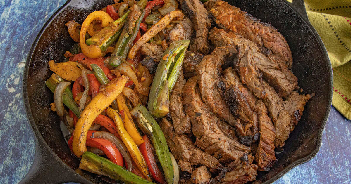 Easy Steak Fajitas Recipe (Flank Steak + Spicy Marinade) - Chili Pepper Madness