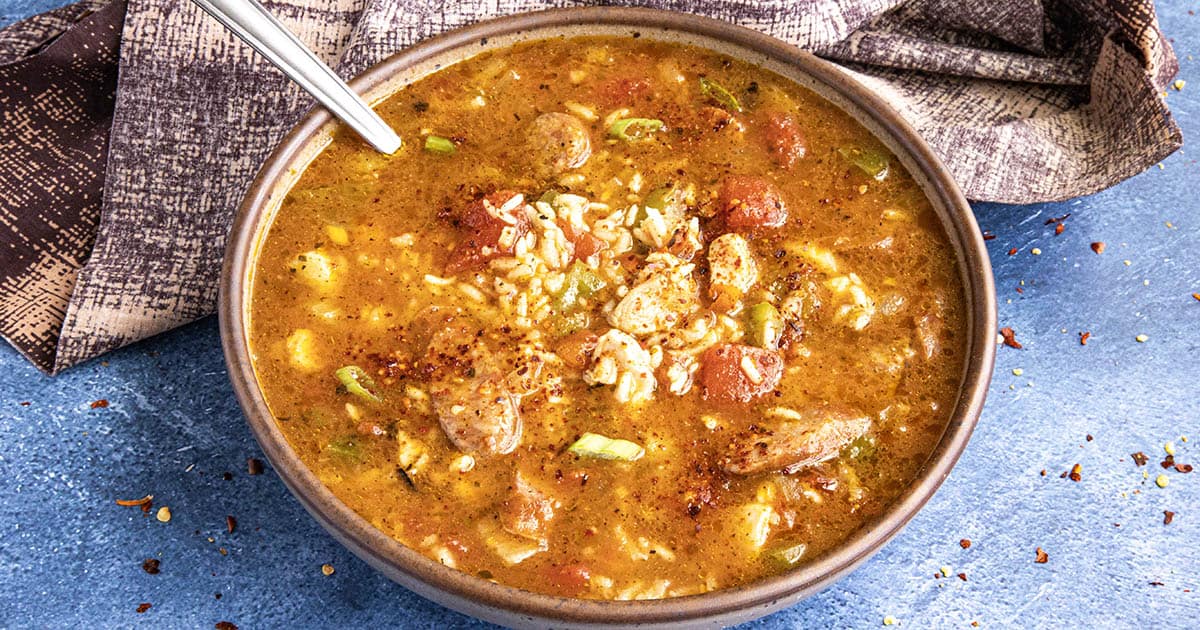 Jambalaya Soup Recipe (Easy One Pot Cajun Soup) - Chili Pepper Madness
