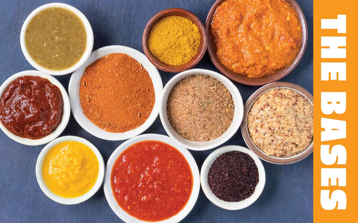 The Bases flip from the Flavor Madness Cookbook