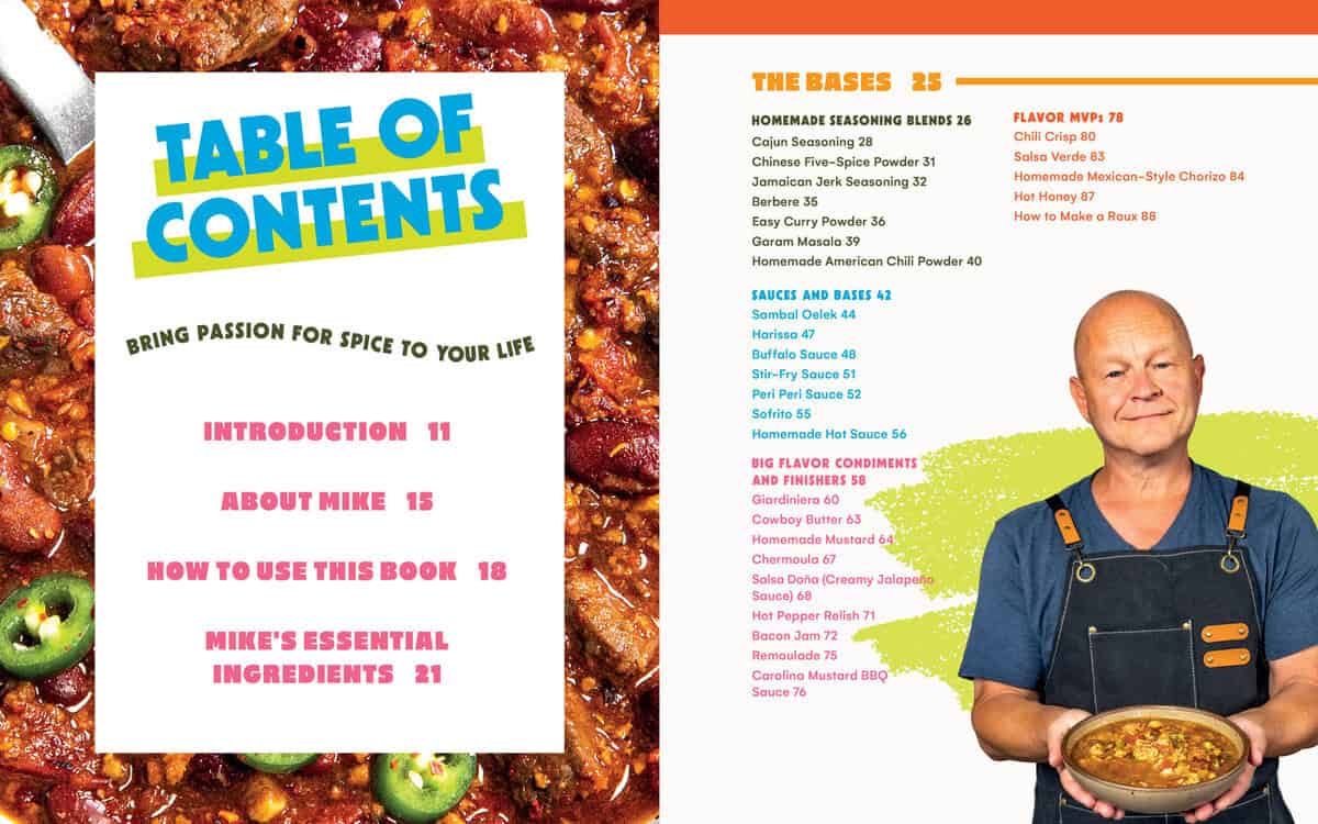 TOC of the Bases in Flavor Madness Cookbook