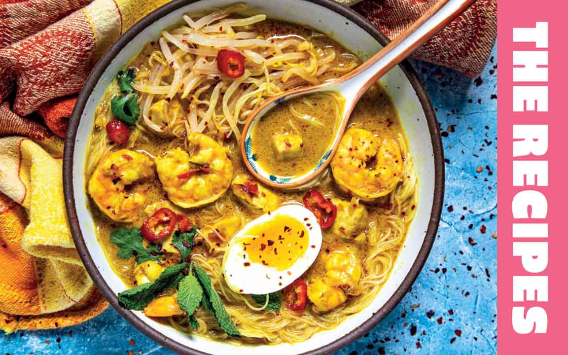 The Recipes flip from the Flavor Madness Cookbook