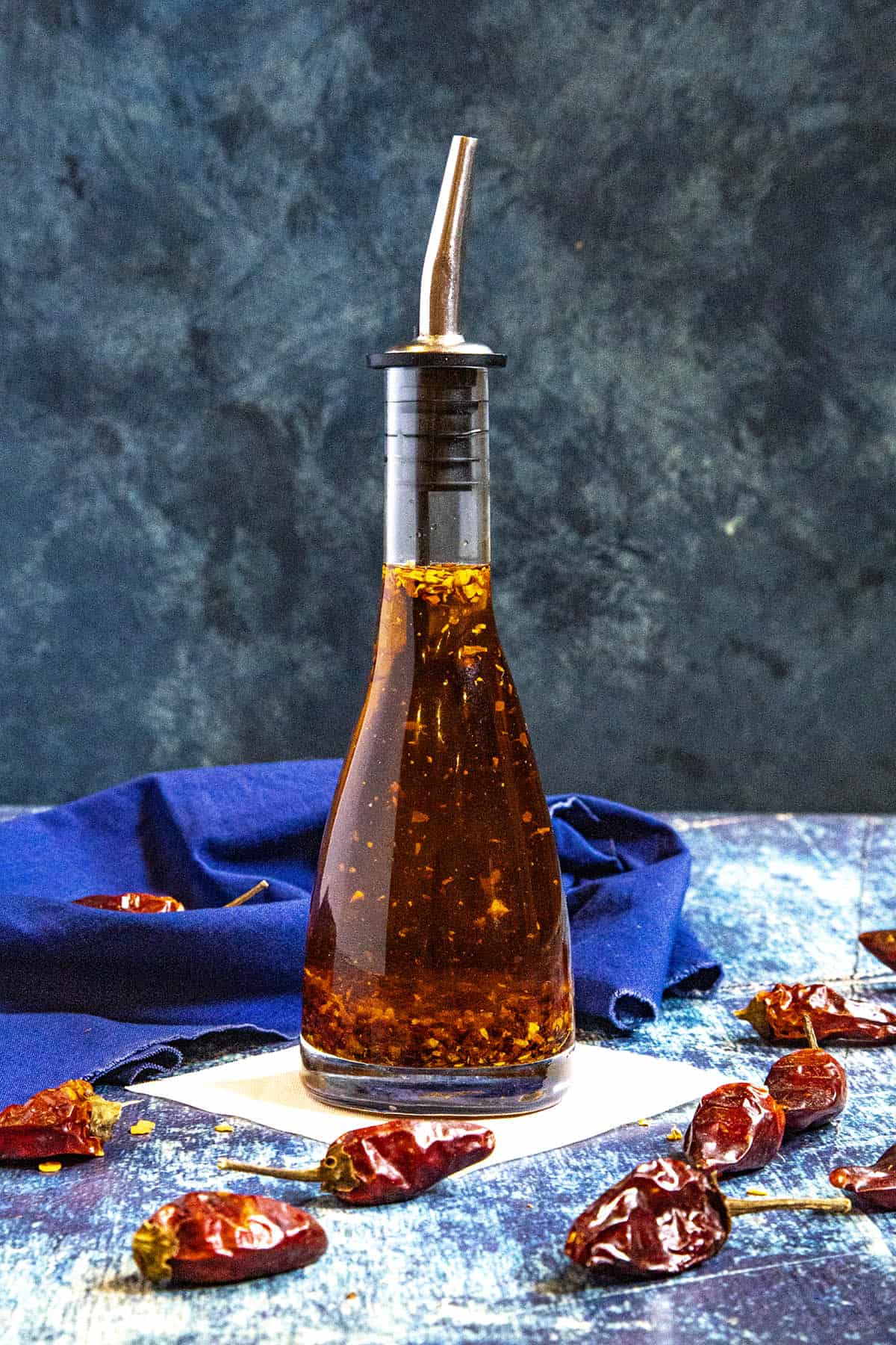 Calabrian Chili Oil (Olio Santo) in a small bottle, perfect as a gift or holiday present
